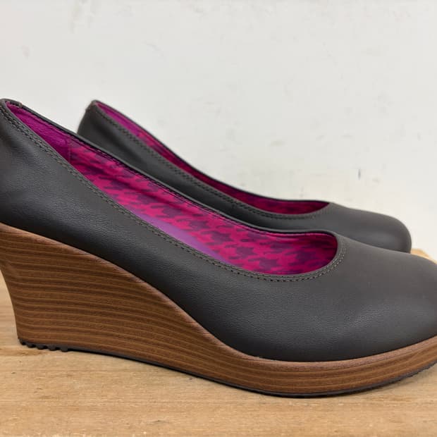 크록스 여성 웨지힐 245