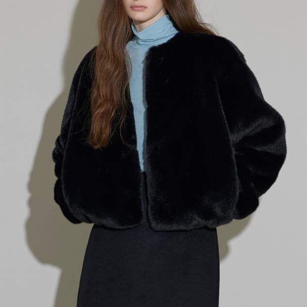 ODS MONT ECO FUR COAT 에코퍼(BLACK)