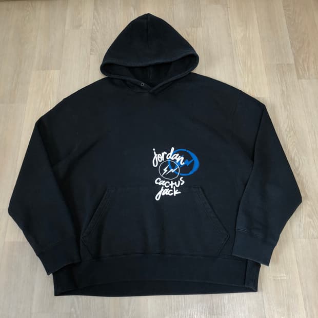 (3XL) 나이키 조던 X 트래비스 스캇 X 프라그먼트 후드 블랙