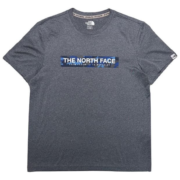 THE NORTH FACE 카모플라쥬 반팔 티셔츠 그레이L
