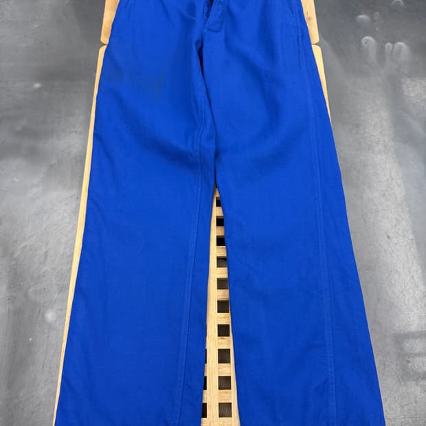 OLD VINTAGE WASHED BLUE FRENCH 프렌치워크팬츠