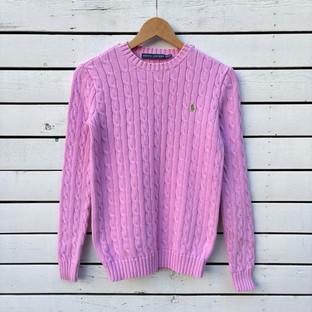 Polo 폴로 케이블 꽈배기 니트
