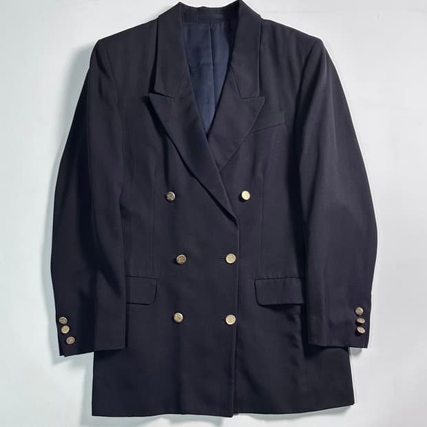  버버리 금장 더블 블레이저 