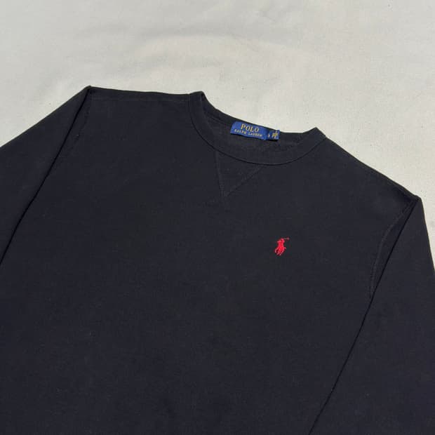 L 폴로랄프로렌 블랙 맨투맨