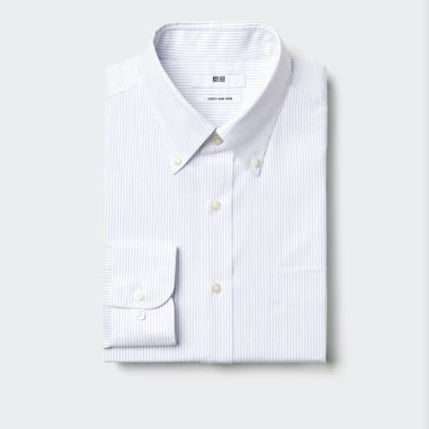 [새상품] 유니클로 슈퍼논아이론 긴팔셔츠