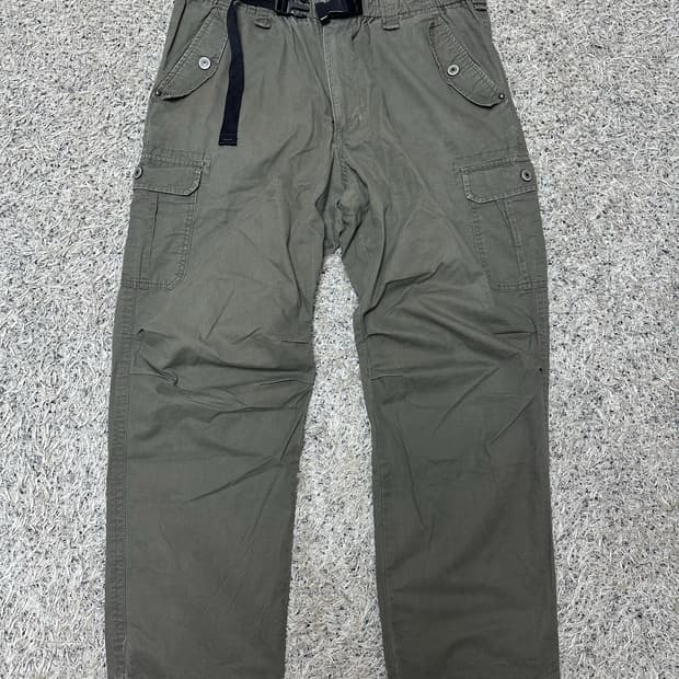 빈티지 카키 카고바지