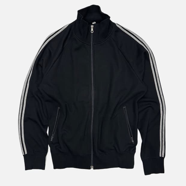 vintage uniqlo stripe zip-up