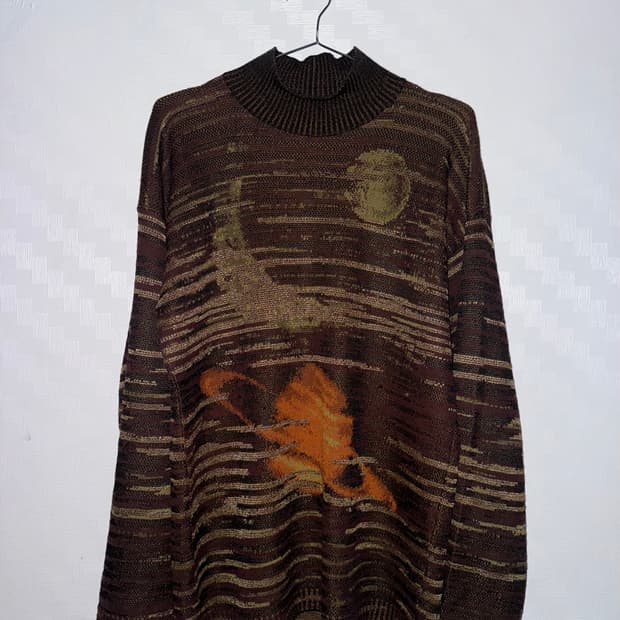 Missoni Space graphic turtleneck knit