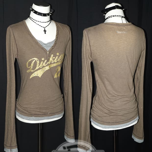 (dickies) y2k glitter lettering t 