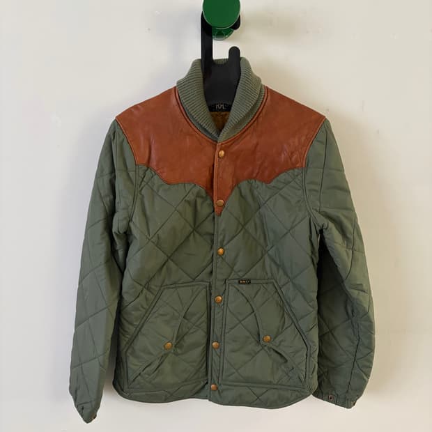 RRL 레더요크 맥브라이드 퀼팅 자켓 XS