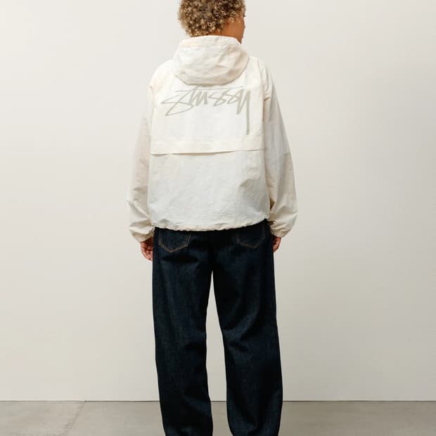 스투시 다이드 비치쉘 본 자켓 바람막이