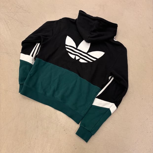 아디다스 오리지널 빅로고 배색 후드티