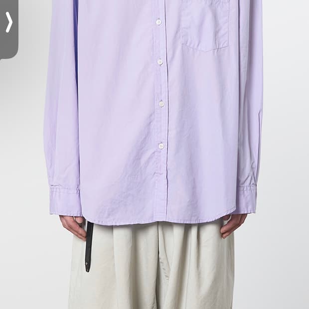 [S]이얼즈어고 라벤더 재팬 수피마 코튼 포이카셔츠