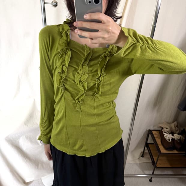 Smart Pink Shirring Blouse