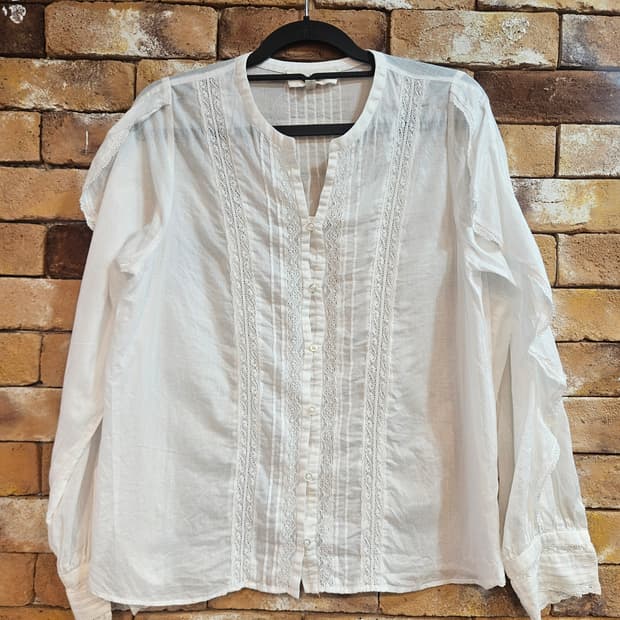 아떼 바네사브루노 화이트 레이스 블라우스 36