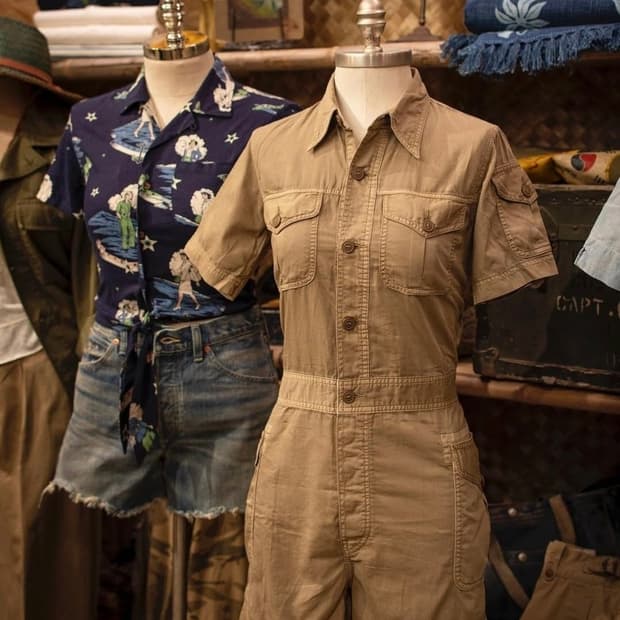 RRL 더블알엘 가먼트 트윌 롬퍼 점프수트