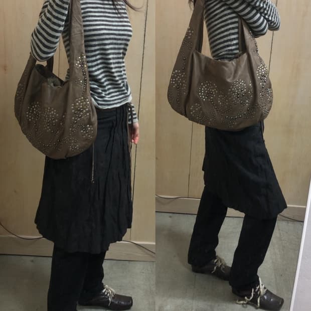 [직수입] 빈티지 레더 숄더백 크로스백