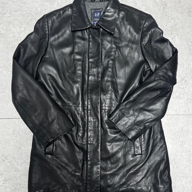 00'S OLD GAP 올드갭 레더 코트 블랙