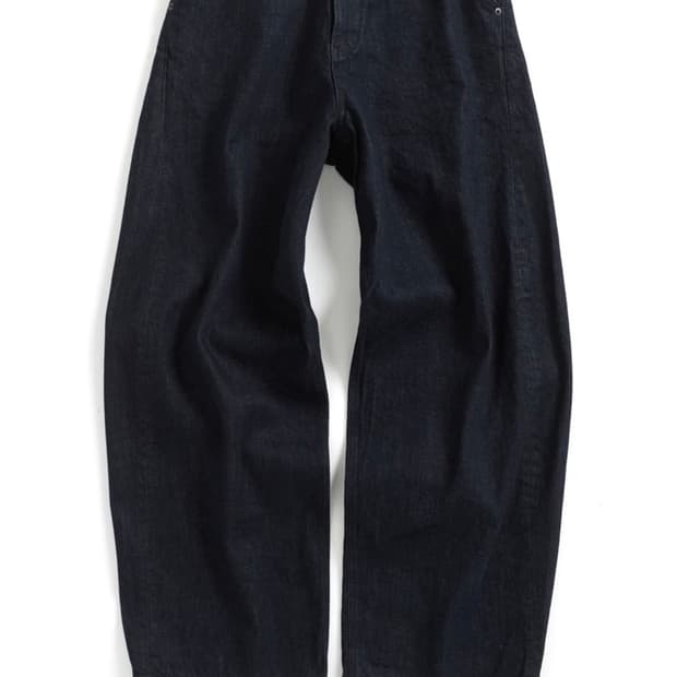 해칭룸 커브진 워시드 인디고