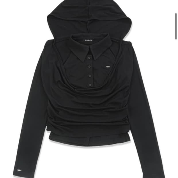 시너진 드레이프 레이어드 세트 블랙