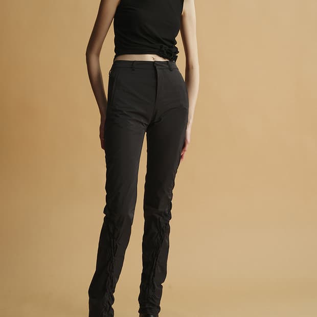 폰더럴 블랙 링크 스파이럴 스모크 트라우저