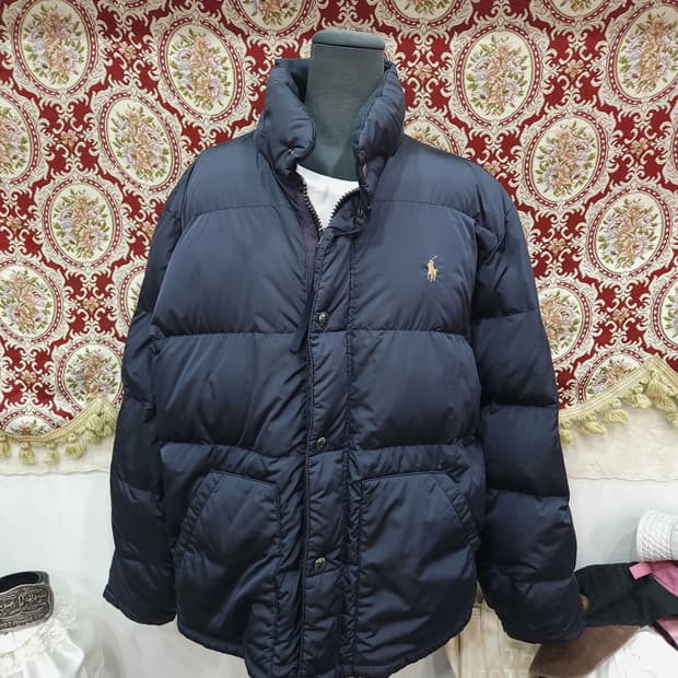 폴로 랄프로렌 00s 네이비 오리털 패딩점퍼

