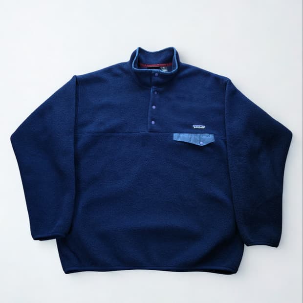 (XL)파타고니아 민트급 네이비 신칠라 플리스