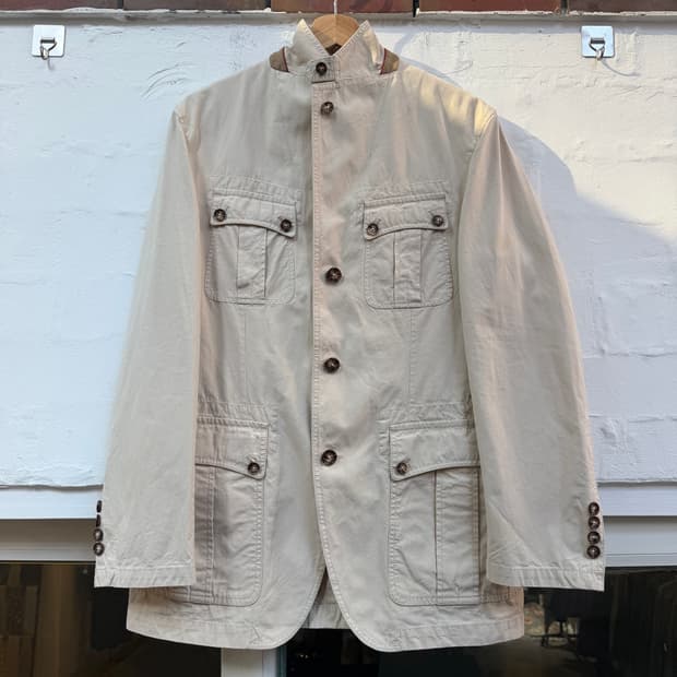 LUCIANO BARBERA ILFARO 코튼 블레이저 자켓 48