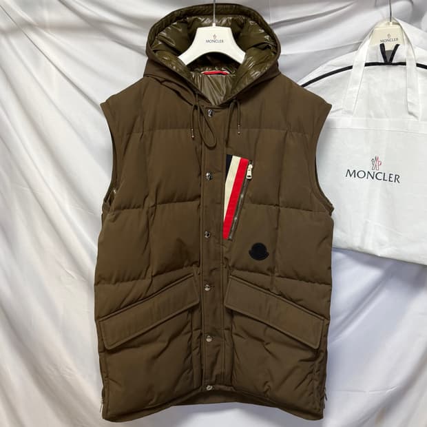 [S급/4] 몽클레어 앙카스 후드 조끼패딩 브라운