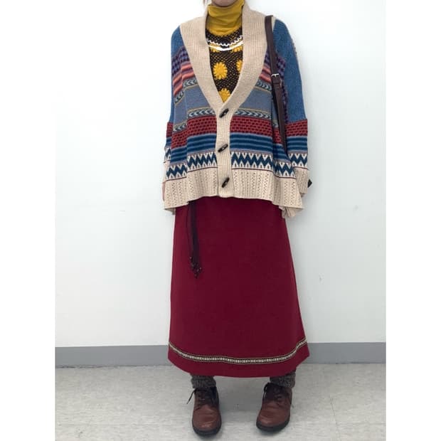 빈티지 에스닉 히피 스커트