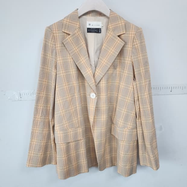 잇미샤 키방 체크 자켓