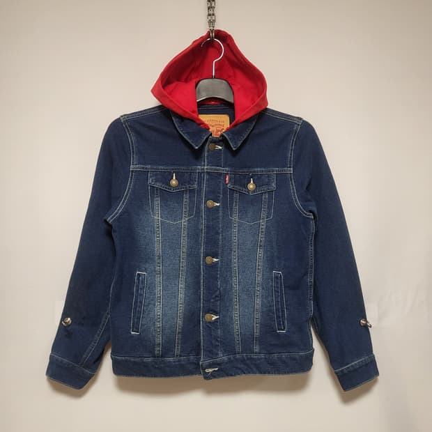 리바이스키즈 후드 트래커 데님자켓 (12-13)