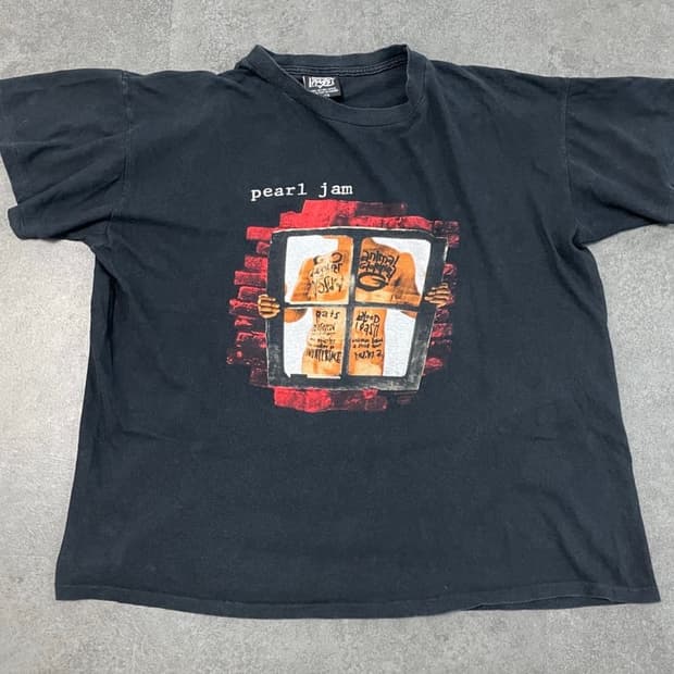 1993 펄잼 밴드티셔츠'windowpain' 빈티지 xl