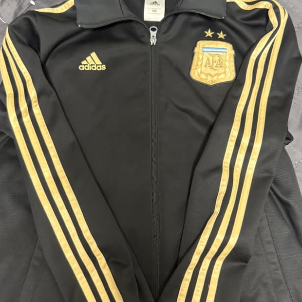 아르헨티나 국대 검골 검금 트랙탑 져지