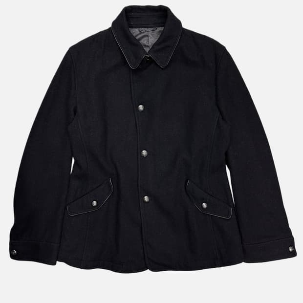 NOTA BENE navy wool strap jacket