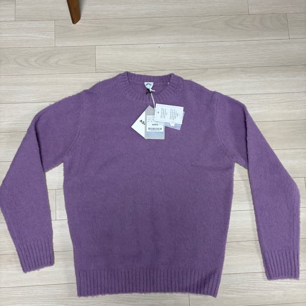 아스페시 헤어리 울 니트 L사이즈 새상품