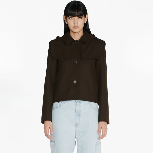 젠 JEUNE 케이프 후디 숏 자켓 M