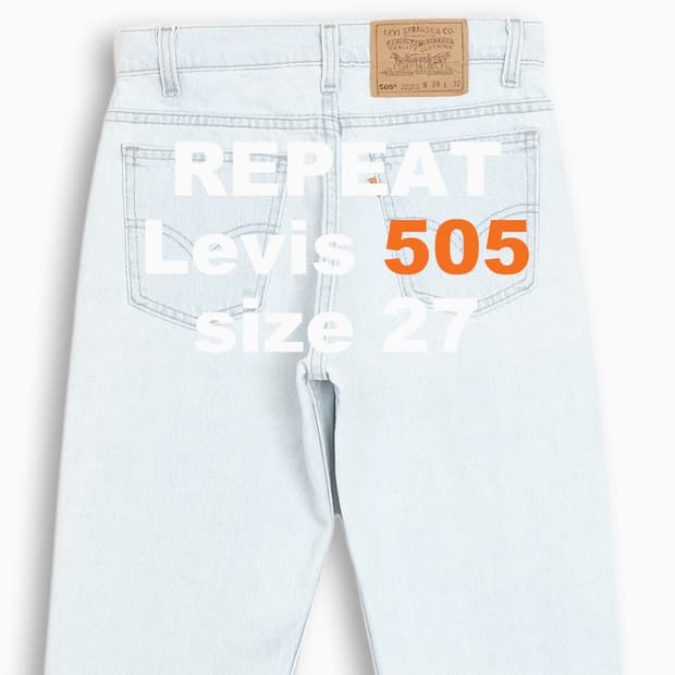 리바이스 505 오렌지탭 연청 90s USA 27사이즈 OR5052803