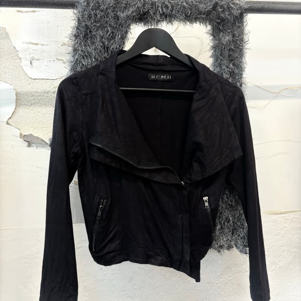 black suede jacket