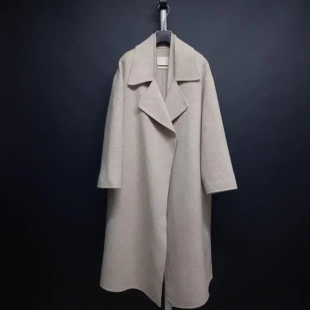 WOOD SAGE 우드세이지 핸드메이드 맥시롱코트 F