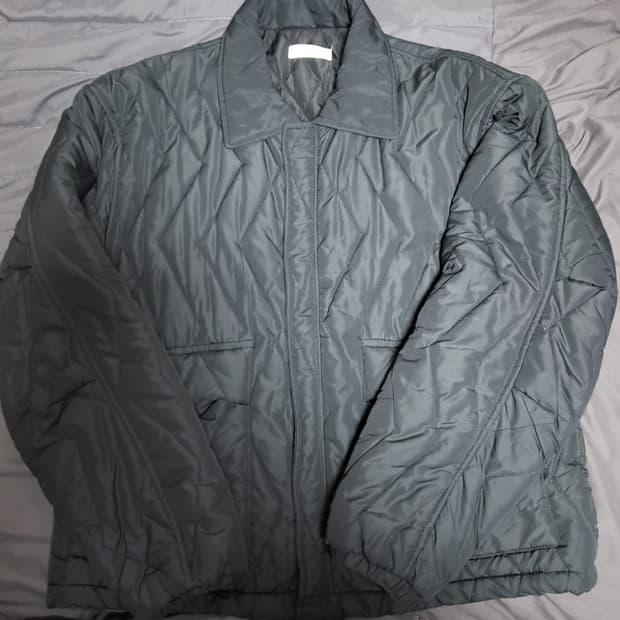 블랙 퀄팅 패딩 자켓