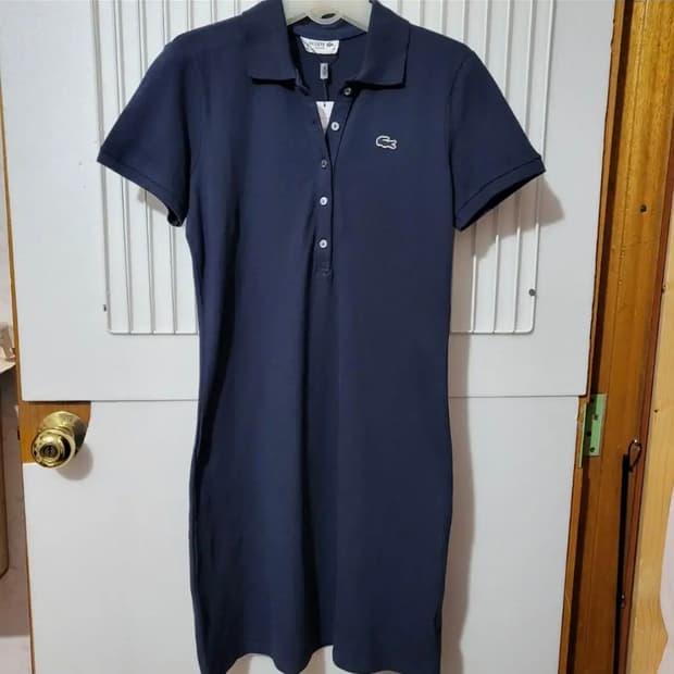 404 ) 새상품 택그대로 라코스테 40 원피스 네이비 가단45 총장95