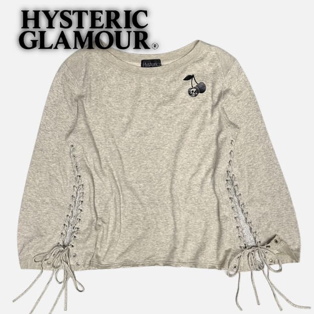 grunge lace-up cherry t-shirt