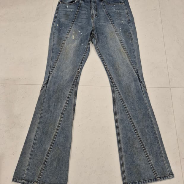 [낫포너드] 워시드 부츠컷 데님 XL