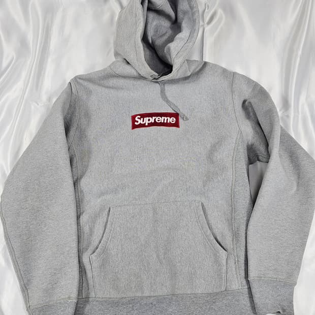 슈프림박스로고후드