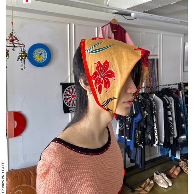 90-00s JUNKO KOSHINO Vtg Bandana Scarf