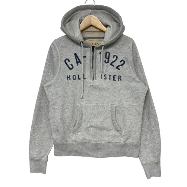 홀리스터 로고 후드 반집업