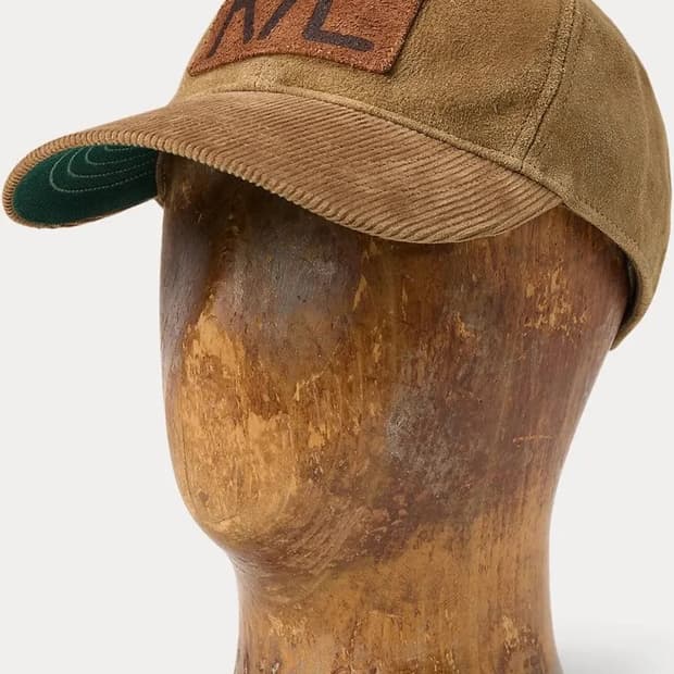 RRL 더블알엘 러프아웃 스웨이드 트러커 캡