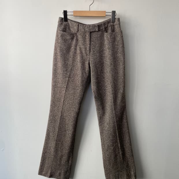 vintage low rise semi boot cut slacks