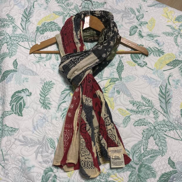 (2개) 폴로 랄프로렌 머플러, 데님앤서플라이